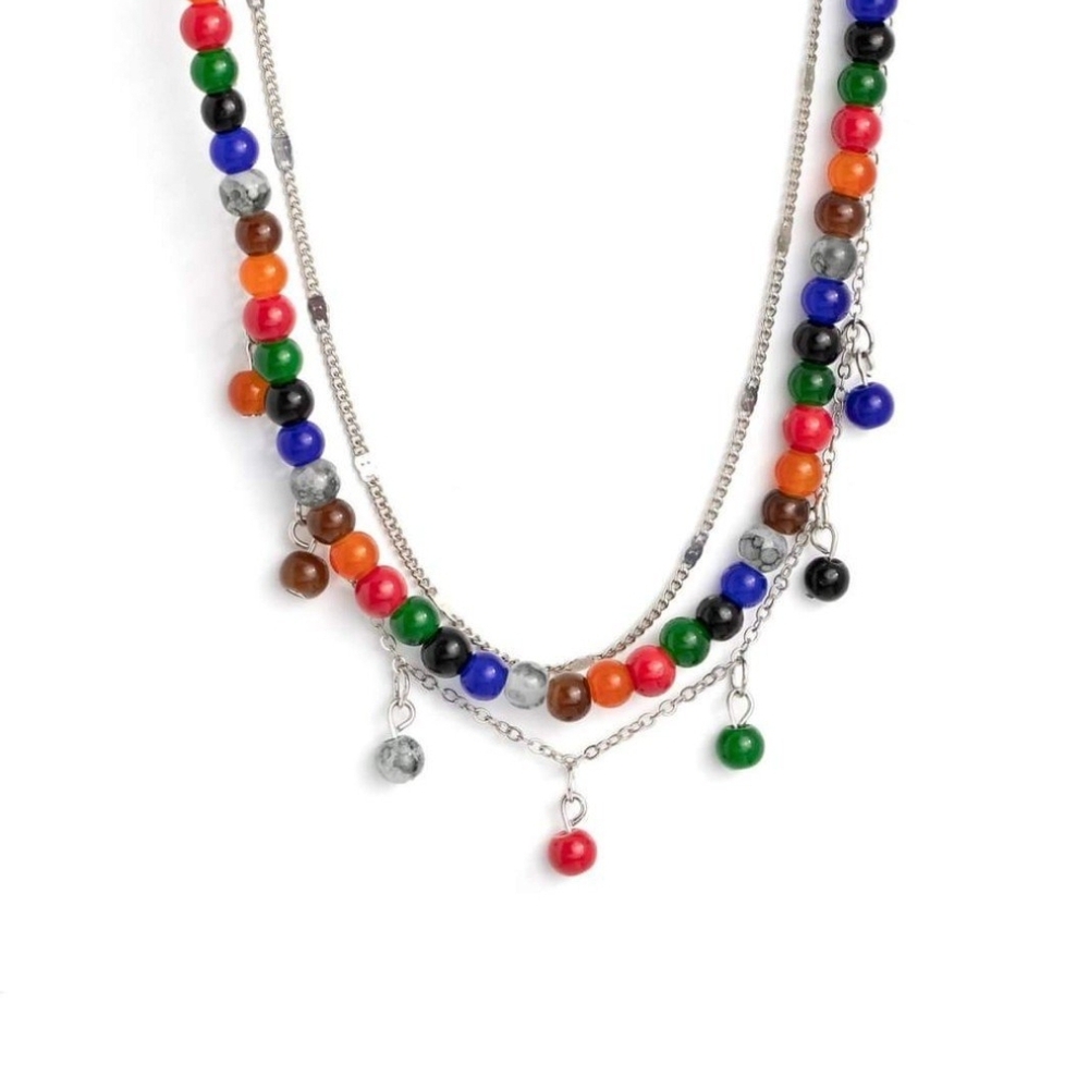 Multicolor Beaded Necklace BEAD All About It Red Fashion Jewelry Paparazzi